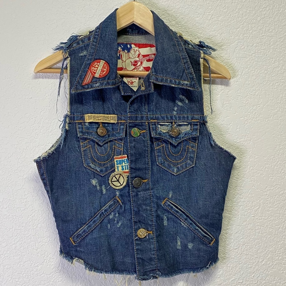 True Religion Denim Vest - XS